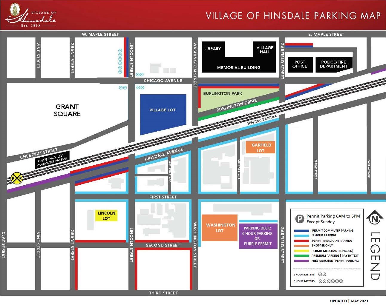 Village Parking Map  May 2023